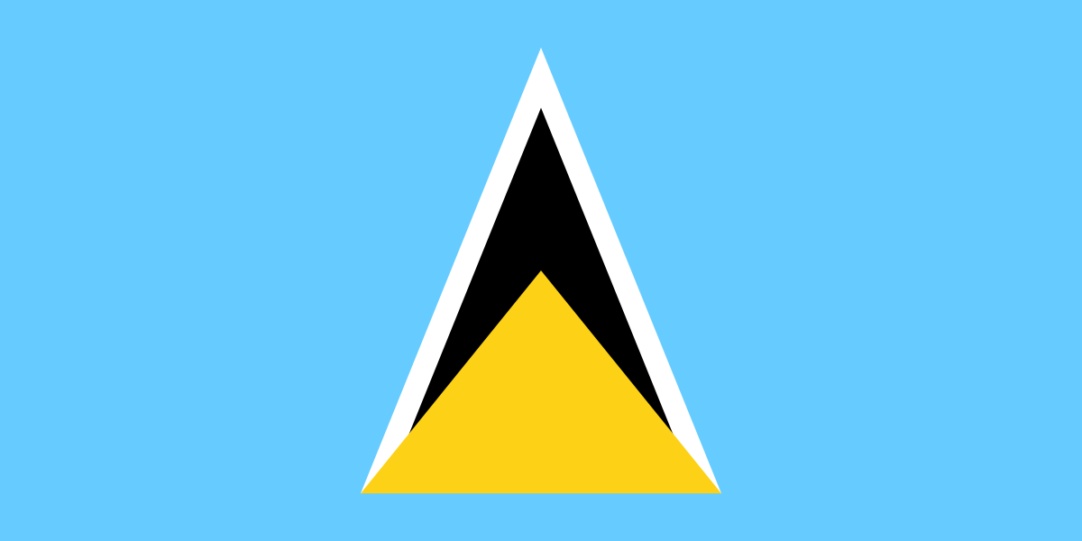 Bandera de Santa Lucía.