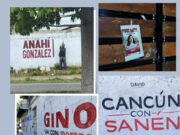 Inundan bardas y volantes Cancún en antesala de definición de candidatura a gubernatura en Morena