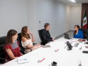 Mara Lezama y Emilio Romano se reúnen para organización de la 89 Convención Bancaria en Cancún