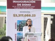 Destaca Ana Paty Peralta cumplimiento de Mara Lezama con nuevos domos escolares en Cancún