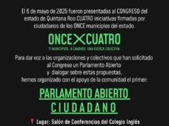 Impulsan activistas Parlamento Abierto en Playa del Carmen; les negaron espacio en la UAQROO