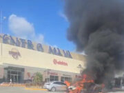 Suman 16 automóviles incendiados en Playa del Carmen y Cancún, tras deceso de «El Mencho»