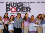 Mara Lezama inicia en Tulum, con la presencia de la titular de SEMUJERES, la renovación de tarjetas del programa Mujer es Poder