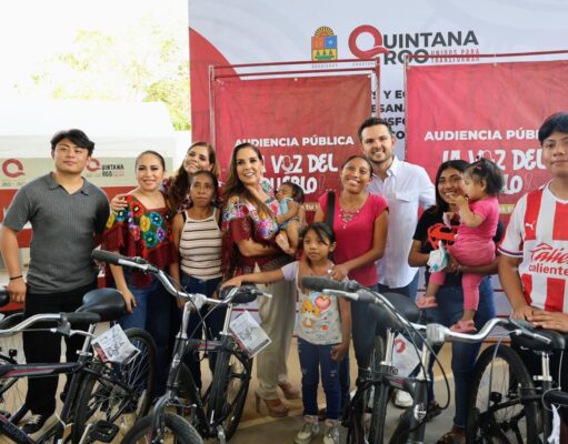 Mara Lezama escucha y atiende de frente al pueblo en audiencia pública en X-Pichil, comunidad maya de Carrillo Puerto
