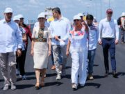 Claudia Sheinbaum y Mara Lezama estrechan colaboración en supervisión del Puente Vehicular Nichupté