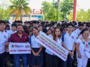 Inaugura Mara Lezama domo y cancha de usos múltiples en el CETMAR No. 10 de Chetumal tras 38 años de espera