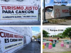 Detectan posibles violaciones electorales de morenistas por pintas en espacios públicos