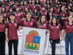 Abandera Mara Lezama a la delegación deportiva más numerosa de Quintana Roo para la Olimpiada y Paralimpiada Nacional CONADE 2026