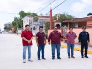 Concluye obra histórica de pavimentación con concreto hidráulico en el Centro de Cozumel