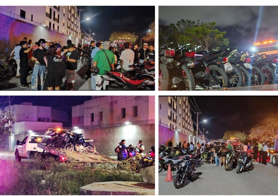Operativo contra motos