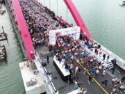 Encabeza Mara Lezama espectacular Carrera Puente Nichupté Cancún con más de 3 mil competidores y más de 10 mil asistentes