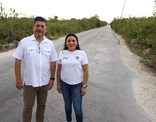 Anuncia Blanca Merari reconstrucción de acceso a Bahía Petempich en su segunda etapa