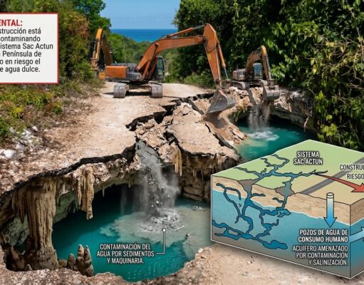 Tulum | Piden revertir permiso ambiental y frenar devastación sobre el sistema Sac Actun