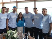 Mara Lezama da la bienvenida a la selección de Uruguay en su campamento mundialista en la Riviera Maya