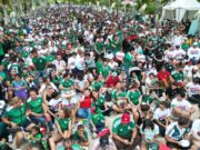 Mara Lezama vive la pasión del Mundial junto a la afición en Malecón Tajamar de Cancún