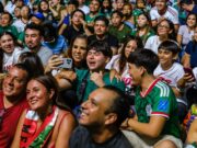 Fut Fest pinta de verde, blanco y rojo el Malecón Tajamar en el partido México-Chequia, con la presencia de Mara Lezama