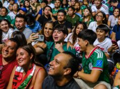Fut Fest pinta de verde, blanco y rojo el Malecón Tajamar en el partido México-Chequia, con la presencia de Mara Lezama