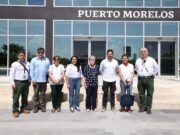 Supervisan Blanca Merari y Alicia Bárcena arribo de sargazo en Puerto Morelos