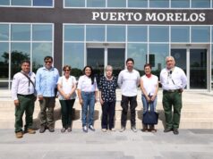 Supervisan Blanca Merari y Alicia Bárcena arribo de sargazo en Puerto Morelos