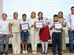 Fomenta Ana Paty Peralta ejercicios de participación democrática para niñas y niños