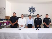 Reconoce Blanca Merari a policías padres de familia durante festejo por el Día del Padre en Puerto Morelos