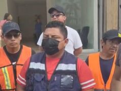 Protestan trabajadores por falta de pago de constructora Grupo Bec en Cancún