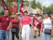 Ana Paty Peralta comparte los logros de la Cuarta Transformación en la Zona Continental de Isla Mujeres