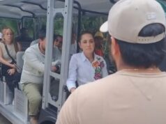Reprende Claudia Sheinbaum a titular de Conanp en Tulum