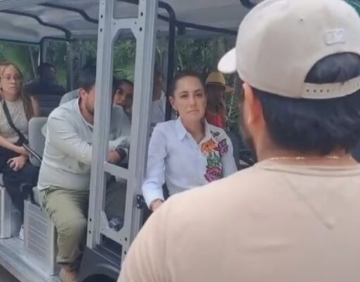 Reprende Claudia Sheinbaum a titular de Conanp en Tulum