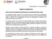 Investiga Secretaría de Salud casos de ciclosporiasis reportados por Reino Unido en viajeros que visitaron Quintana Roo