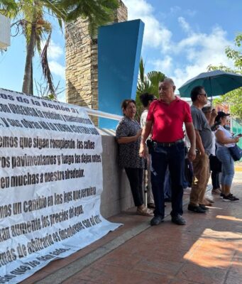 Protestan contra Aguakan en Cancún