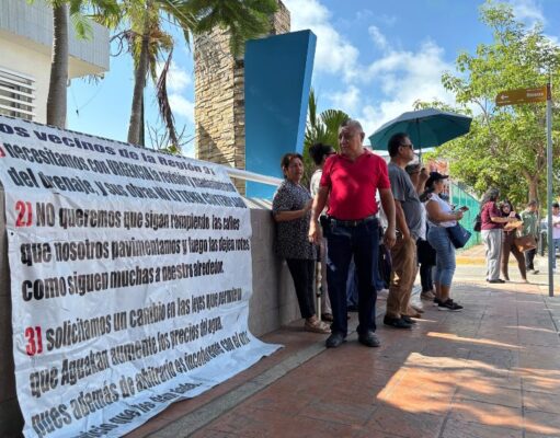 Protestan contra Aguakan en Cancún