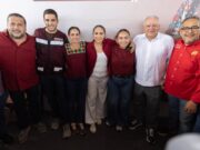 Escenifican acercamiento tres aspirantes de Morena rumbo a la definición de la candidatura