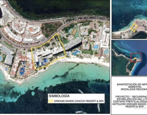 Aprueba Semarnat relleno de playa frente al hotel Dreams Sands en Punta Cancún