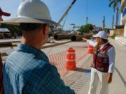 Supervisa Mara Lezama Distribuidor Vial Kukulcán, obra que registra casi 30% de avance