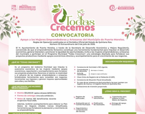 Lanza Blanca Merari convocatoria del programa «Todas crecemos»