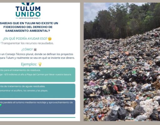 Tulum | Demanda agrupación cumplir compromiso de administrar con transparencia Derecho de Saneamiento