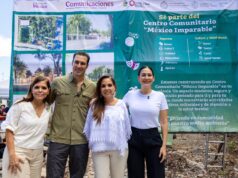 Miguel Torruco, Mara Lezama y Estefanía Mercado ponen en marcha obra del primer Centro Comunitario “México Imparable” de Quintana Roo