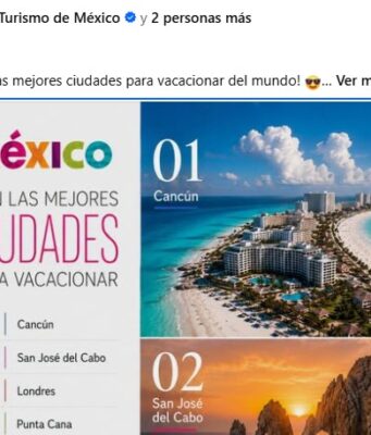 Sectur utiliza IA y falsifica fotos de Cancún, Los Cabos y Puerto Vallarta
