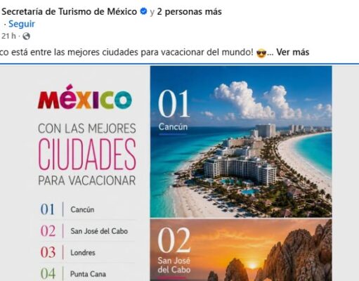 Sectur utiliza IA y falsifica fotos de Cancún, Los Cabos y Puerto Vallarta