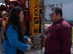 Chacón cumple a vecinos de la colonia Adolfo López Mateos con nuevo pozo de absorción