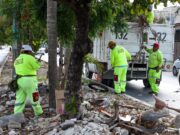 Atiende mega jornada de limpieza camellones y avenidas principales