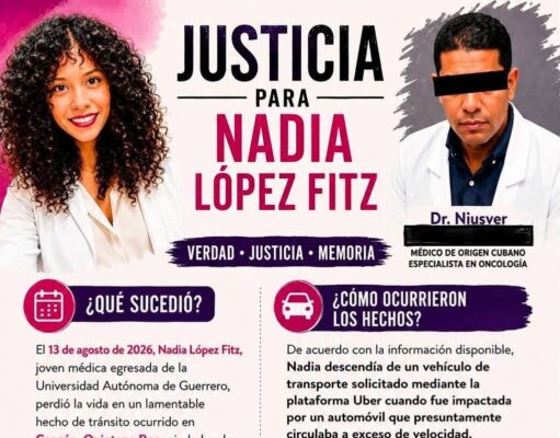Organizan colecta para apoyar a la familia de Nadia López Fitz tras accidente en Cancún