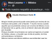 Respalda Mara Lezama Espinosa mensaje de la presidenta Claudia Sheinbaum