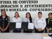 Firma Blanca Merari colaboración con el Colegio de Psicólogos de Quintana Roo