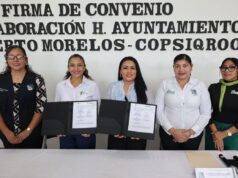 Firma Blanca Merari colaboración con el Colegio de Psicólogos de Quintana Roo