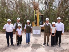 Coloca Blanca Merari la primera piedra del primer Centro de Bienestar Animal de Puerto Morelos