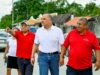 Visita Jorge Portilla Mánica San Juan, Macario Gómez y Francisco Uh May