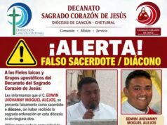 Alerta Diócesis sobre hombre que se hace pasar por sacerdote en Chetumal