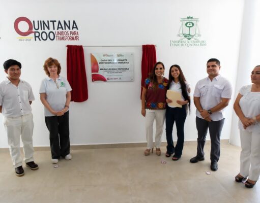 Entrega Mara Lezama Casa del Estudiante Universitario Indígena con capacidad para 100 jóvenes de Quintana Roo